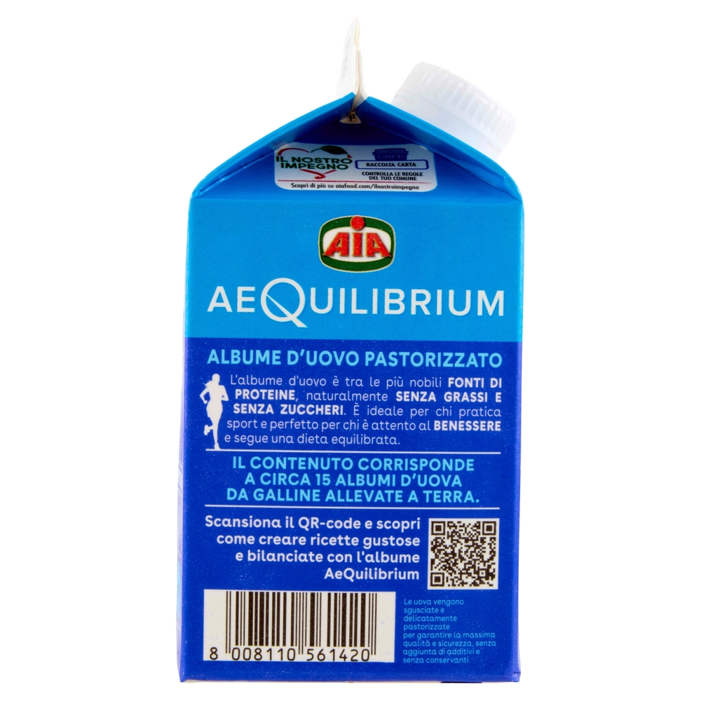 Aia aeQuilibrium Albume d'Uovo Pastorizzato 500 g